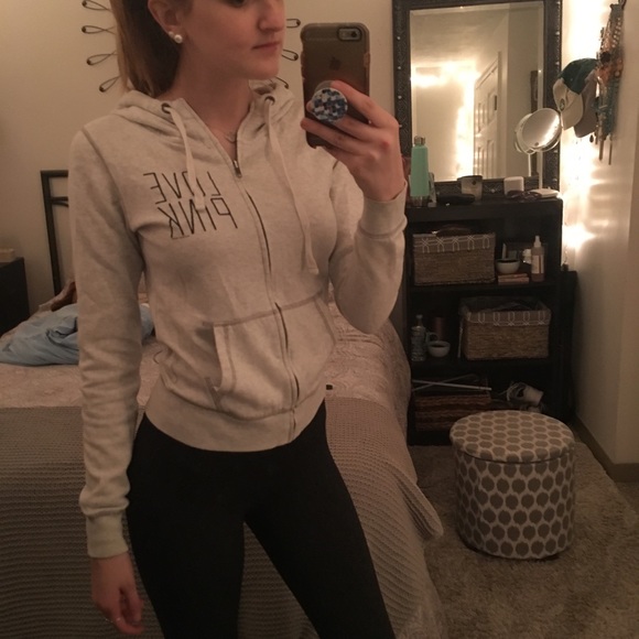 PINK Victoria's Secret Tops - PRICE DROP—LOVE PINK ZIP UP